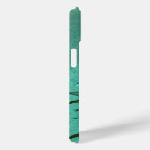 Blauwgroen vlinder Case-Mate iPhone case (Achterkant / Rechts)