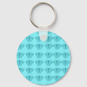 Blauwgroen vlinder sleutelhanger