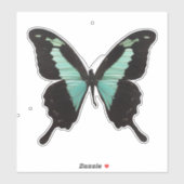 Blauwgroen vlinder sticker (Vel)