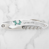 Blauwgroen vlinderbloemige Kurkentrekker (Voorkant)