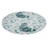 Blauwgroen Vlinders Snijplank (Hoek)