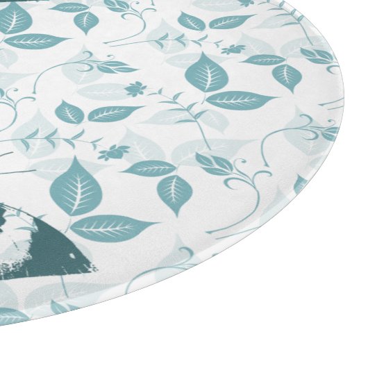 Blauwgroen Vlinders Snijplank (Hoek)