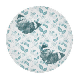 Blauwgroen Vlinders Snijplank