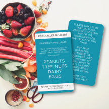 Blauwgroen voedselallergie Alert Persoonlijke Chef