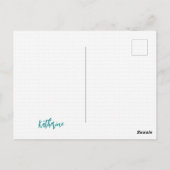 Blauwgroen voel ik Briefkaart (Achterkant)