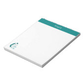 Blauwgroen voel ik me goed. notitieblok (Linkerzijde)