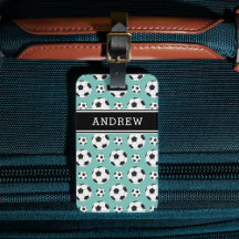 Blauwgroen Voetballen Patroon Kind Boy Girl Player