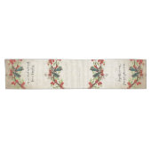  Blauwgroen vogelgrieppatroon Korte Tafelloper (Horizontaal)