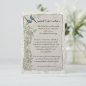 Blauwgroen vogelpest - Kaart voor informatie over (Staand voorkant)