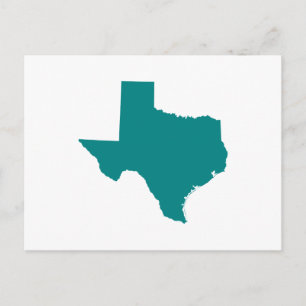 Blauwgroen voor Texas Briefkaart
