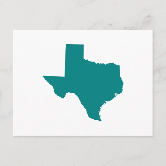 Blauwgroen voor Texas Briefkaart (Voorkant)