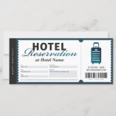 Blauwgroen Voucher-certificaat voor verblijf in ho (Voorkant)