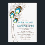 Blauwgroen Vrijgezellenfeest Peacock Feathers Kaart<br><div class="desc">De elegante en klassieke uitnodiging is voorzien van een prachtige vectorillustratie van paukveren op een diepe paarse achtergrond. Ideaal voor bruiloften,  vrijgezellenfeesten,  verjaardagsfeestjes,  zoete zestien feestjes en nog veel meer!</div>