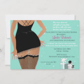 Blauwgroen Vrijgezellenfeest van de Sparkle Linger Kaart (Voorkant)