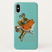 Blauwgroen  Vrouw Dancer Case-Mate iPhone Case (Achterkant)