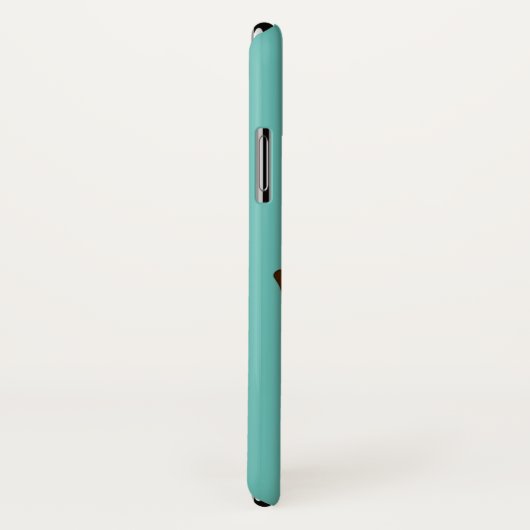 Blauwgroen  Vrouw Dancer Case-Mate iPhone Case (Achterkant / rechts)