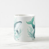 Blauwgroen walvissenzee koffiemok (Center)