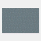 Blauwgroen wandtapijt Rococo Mandala Elegante Art Inpakpapier Vel (Voorkant 3)