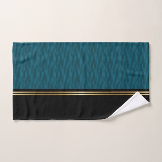 Blauwgroen water bad handdoek (Handdoek)