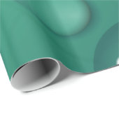 Blauwgroen waterdruppelstructuur cadeaupapier (Rol Hoek)