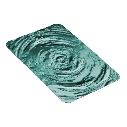Blauwgroen waterrimpel magneet (Rechterzijde)