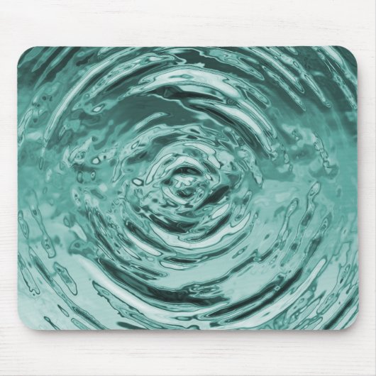 Blauwgroen waterrimpel muismat (Voorkant)