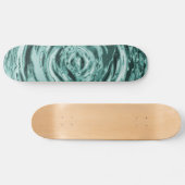 Blauwgroen waterrimpel skateboard (Horizontaal)