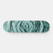 Blauwgroen waterrimpel skateboard (Horizontaal)