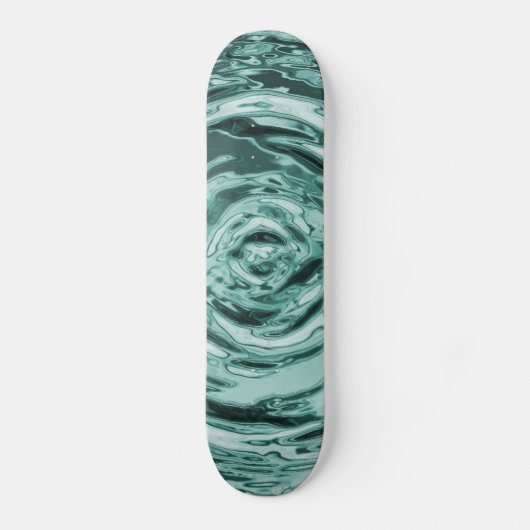 Blauwgroen waterrimpel skateboard (Voorkant)