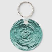 Blauwgroen waterrimpel sleutelhanger (Voorkant)