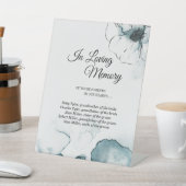 Blauwgroen Waterverf ketting Weddenschap in liefde Reclamebord Met Voetstuk (Insitu)