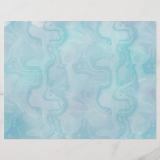 Blauwgroen Waterverf papier 8,5 x 11 inch