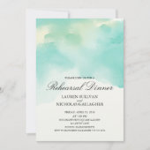 Blauwgroen Waterverf repetitie Kaart (Voorkant)