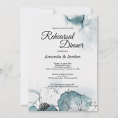 Blauwgroen Waterverf Schetsen repetitie Inbeluitno Kaart (Voorkant)