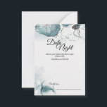 Blauwgroen Waterverf Sketch WeddenDatum Nachtadvie Advieskaart<br><div class="desc">Deze Blauwgroen Waterverf Sketch Wedding Date Night Advice-kaarten bieden een neutraal palaat voor een casual bloem- of rustige kustbruiloft. Met minimalistische papaversilhoueten, de minimale bloemen en wilde bloemen met oceaanschoppen van jaloezie, blauwe en blauwgroen waterverven, kan deze eenvoudige maar humeurige kalligrafie met geschilderd schetsontwerp een compliment zijn voor een verscheidenheid...</div>