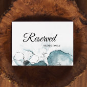 Blauwgroen Waterverf Sketch Weddenschap Gereservee