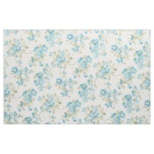  Blauwgroen Waterverf Turquoise Floral Pattern Stof