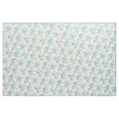  Blauwgroen Waterverf Turquoise Floral Pattern Stof (Fat Quarter)