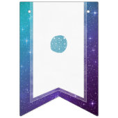 Blauwgroen Waterverf Typografie Onder de Zeeen | P Vlaggetjes (Eerste vlag)