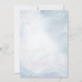 Blauwgroen Waterverf van Birthday Party & Gold Aga Kaart (Achterkant)