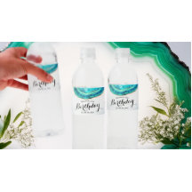 Blauwgroen Waterverf van Birthday Party & Gold Aga