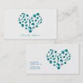Blauwgroen Waterverf van de Beach Dingen Moderne G Visitekaartje (Voorkant / Achterkant)