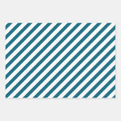 Blauwgroen Waterverf van Oranje koraal Inpakpapier Vel (Voorkant 3)