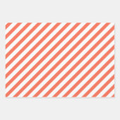 Blauwgroen Waterverf van Oranje koraal Inpakpapier Vel (Voorkant 2)