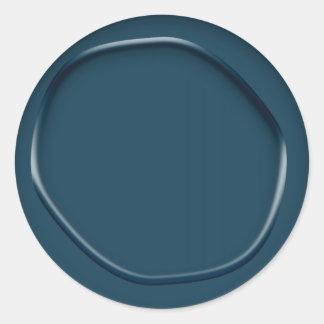 Blauwgroen Wax-Look Sticker Envelope Seal