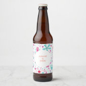 Blauwgroen weddenschap over de Waterverf van de Bl Bier Etiket (Voorkant)