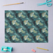 Blauwgroen weefselpapier onderwater tissuepapier (Craft)