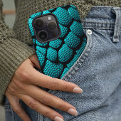 Blauwgroen weegschalen iPhone / iPad case
