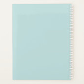 Blauwgroen/wekelijks/maandelijks planner (Achterkant)