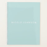 Blauwgroen/wekelijks/maandelijks planner<br><div class="desc">Voeg uw douanenaam aan deze moderne blauwgroen spiraal wekelijkse \ maandelijkse planner toe. Ideaal voor allerlei projecten om u georganiseerd te houden.</div>